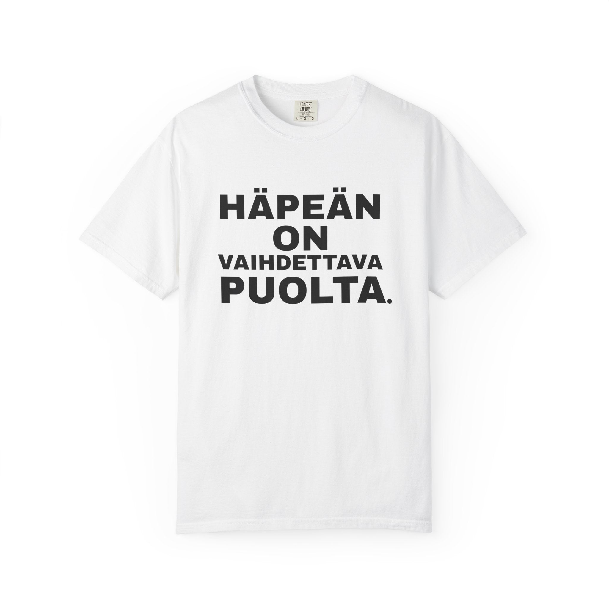 Häpeän on vaihdettava puolta.