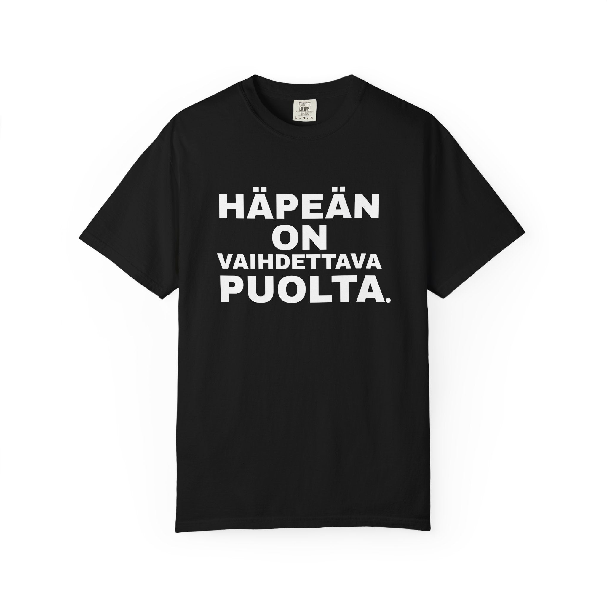Häpeän on vaihdettava puolta.